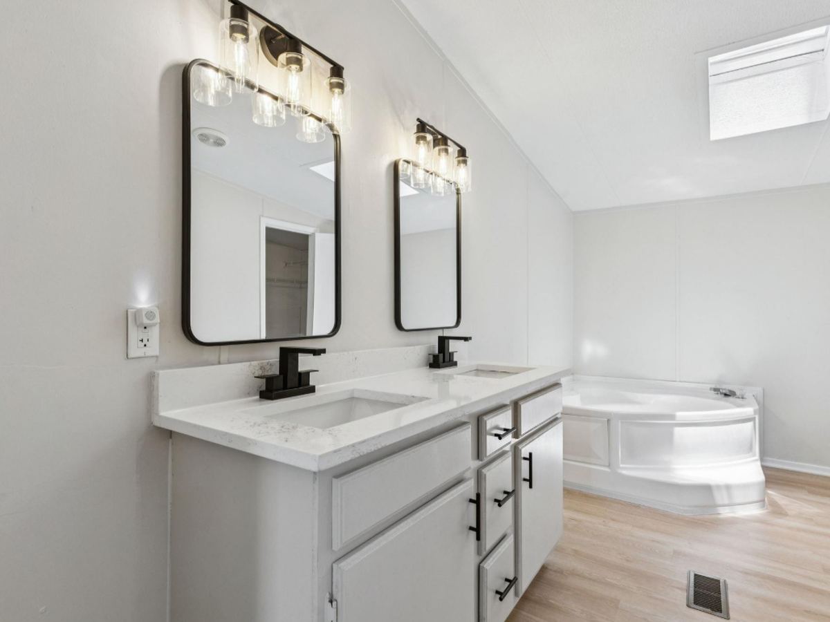 Primary bathroom after renovation